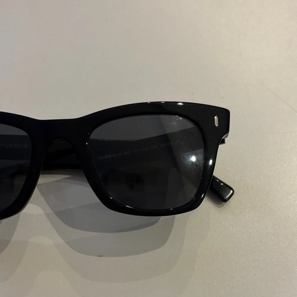 Warby Parker Classic Black Harris Sunglasses with Case